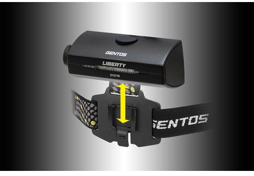 GENTOS 充電式 LED ヘッドライト 700ルーメン LIBERTY バッテリー