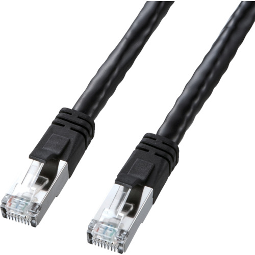 SANWA CAT6 LANケーブル PoE対応タイプ ブラック 10m KBT6POE10BK【送料無料】