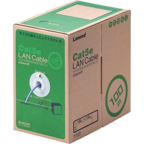 エレコム EU RoHS指令準拠LANケーブル CAT5E 100m パープル LDCT2PU100RS【送料無料】の通販は