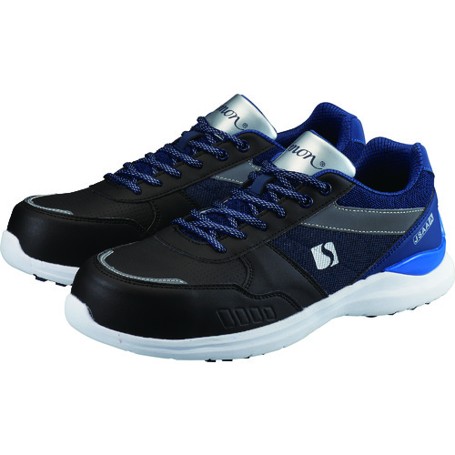 シモン 軽量耐滑プロスニーカー KL511BKNV22.0