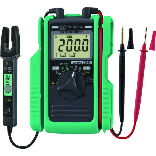 KYORITSU 2000A AC/DCクランプ付デジタルマルチメータ KEWMATE2000A【送料無料】