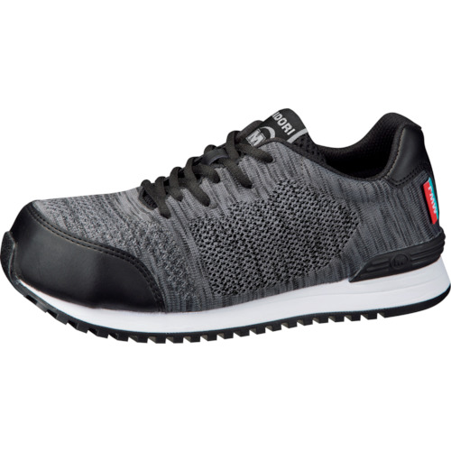 ミドリ安全 女性用先芯入ニットタイプスニーカー MWJ-710 ブラック 24.0CM MWJ710BK24.0【送料無料】の通販は