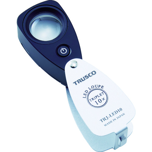 TRUSCO トラスコ LEDともし火付10倍ルーペ TRJLED10【貨物輸送無料】