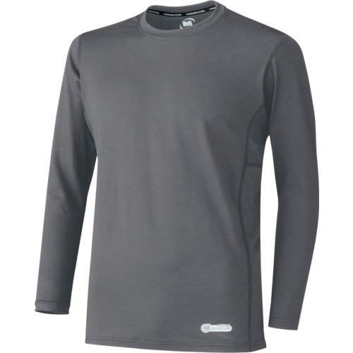 ミドリ安全 ベルデクセル 男女共用 長袖クールコアTシャツ VEC211上 グレー L VEC211UEL【送料無料】