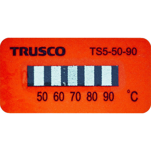 TRUSCO トラスコ 温度シール5点表示不可逆性50℃~90℃(40枚入り) TS55090【送料無料】