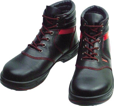 シモン 安全靴 編上靴 ＳＬ22−Ｒ黒／赤 25．0ｃｍ【SL22R-25.0】(安全