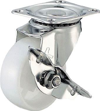 ハンマー Ｓ型 オールステンレス 自在ＳＰ付ナイロン車150ｍｍ【315S-N150-BAR01】(キャスター・プレート式ナイロン車)【送料無料】 6,284円