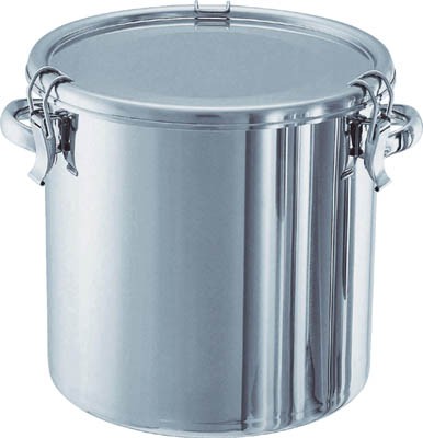 日東 ステンレスタンク ストレートクリップ式密閉タンク（フタ付） 25Ｌ【CTH-33】(ボトル・容器・ステンレスタンク)【送料無料】