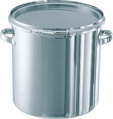 日東 ステンレスタンク ストレートレバーバンド式密閉タンク（フタ付） 45Ｌ【CTL-39】(ボトル・容器・ステンレスタンク)【送料無料】