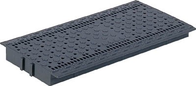 サンコー プラスチックグレーチングＵ＃300グレー【SKGL-U300-GL】(物置・エクステリア用品・グレーチング)【送料無料】