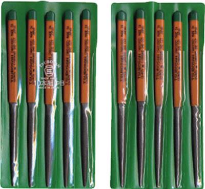 ツボサン 組ヤスリ 10本組 半丸 中目【HA010-02】(研削研磨用品・ヤスリ)【送料無料】の通販は 6,134円