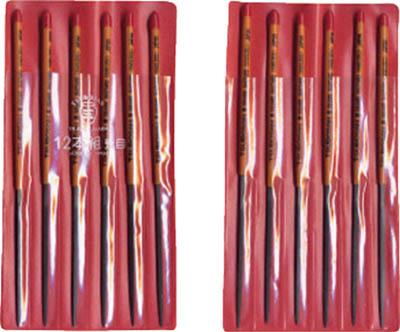 ツボサン 組ヤスリ 12本組 角 荒目【KA012-01】(研削研磨用品・ヤスリ)【送料無料】