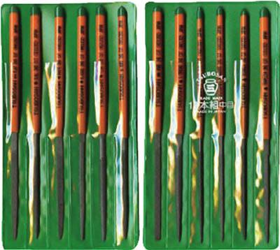 ツボサン 組ヤスリセット 12本組 中目【ST012-02】(研削研磨用品・ヤスリ)【送料無料】
