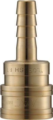 ナック クイックカップリング ＴＬ型 真鍮製 ホース取付用【CTL08SH2】(流体継手・チューブ・カップリング)【送料無料】