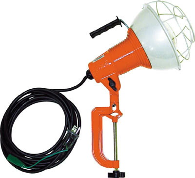 ハタヤ 防雨型作業灯 リフレクターランプ300Ｗ 100Ｖ電線5ｍ バイス付【RG-305】(作業灯・照明用品・投光器)【送料無料】 9,296円