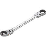 ＫＴＣ ラチェットめがねレンチ（両頭型首振りタイプ） 11Ｘ13ｍｍ【MR1-1113F】(レンチ・スパナ・プーラ・ラチェットレンチ)