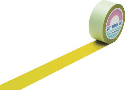 緑十字 ラインテープ（ガードテープ） 黄 50ｍｍ幅×100ｍ 屋内用【148053】(テープ用品・ラインテープ)【送料無料】の通販は 15,266円