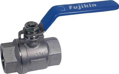 フジキン ステンレス鋼製3．92ＭＰａフルボアタイプボール弁20Ａ（3／4）【UBVNF-14E-R】(管工機材・バルブ)【送料無料】