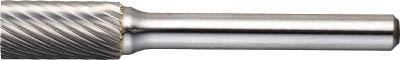 ＴＲＵＳＣＯ 超硬バー タマゴ型 Φ12．7Ｘ刃長22Ｘ軸6 シングルカット【TB6C127S】(研削研磨用品・超硬バー)