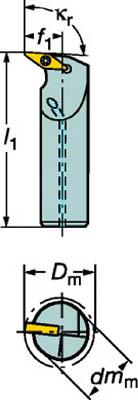 サンドビック コロターン107 ポジチップ用ボーリングバイト A25TSTFCL16 サンドビック コロターン107 ポジチップ用ボーリングバイト A06FSTFCR06R