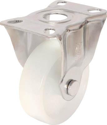 ユーエイ キャスターステンレス製固定車 150径ナイロン車輪【SUS-NK2-150】(キャスター・プレート式ナイロン車)【送料無料】