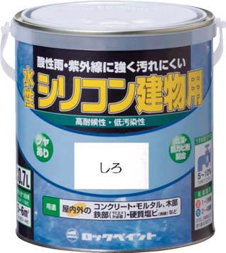 ロック 水性シリコン建物用 あか 1．6Ｌ【H11-1113 6S】(塗装・内装用品・塗料)