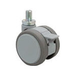 東海 ねじ込み双輪キャスター 130径 自在Ｓ付 Ｍ12ｘ1．75【F130N12WS】(キャスター・双輪キャスター)