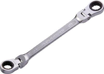ＫＴＣ ラチェットめがねレンチ（両頭型首振りタイプ） 13Ｘ17ｍｍ【MR1A-1317F】(レンチ・スパナ・プーラ・ラチェットレンチ)