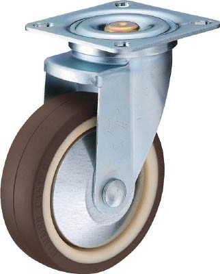 ハンマー 特殊鋼 熱処理金具 自在 ウレタンＢ車 150ｍｍ【420YS-UB150-BAR01】(キャスター・プレート式ウレタン車)
