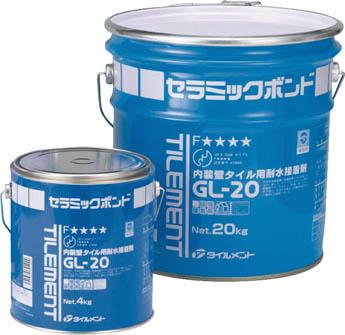 ＴＩＬＥＭＥＮＴ タイル用接着剤 ＧＬ−20 4ｋｇ【30100040】(接着剤・補修剤・接着剤1液タイプ)【送料無料】の通販は 5,055円