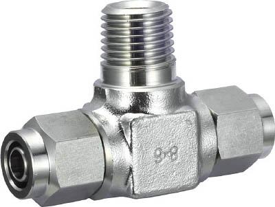 ＴＲＵＳＣＯ ＳＵＳメイルブランチティ 適用チューブ径12Ｘ10 ねじＲ1／4【TS12-02MT】(管工機材・小径配管継手)【送料無料】