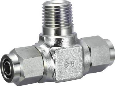 ＴＲＵＳＣＯ ＳＵＳメイルブランチティ 適用チューブ径12Ｘ10 ねじＲ3／8【TS12-03MT】(管工機材・小径配管継手)【送料無料】