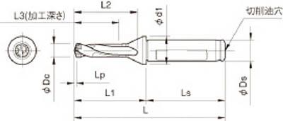 京セラ ドリル用ホルダ 【SF16-DRC100M-3】(旋削・フライス加工工具・ホルダー)【送料無料】
