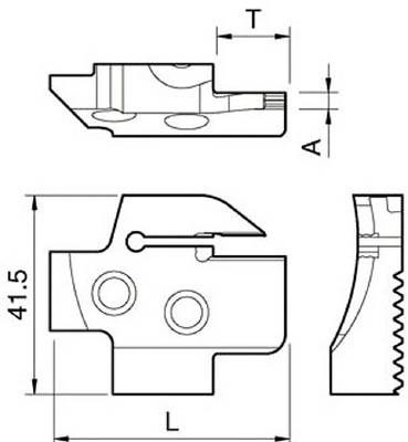 京セラ 溝入れ用ホルダ 【KGDFR-25-3A-C】(旋削・フライス加工工具・ホルダー)【送料無料】