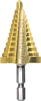 ＴＯＰ 電動ドリル用ステップドリル 10段 4〜22ｍｍ ゴールドタイプ【ESD-422G】(穴あけ工具・ステップドリル)【送料無料】