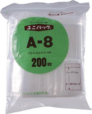 セイニチ 「ユニパック」 Ｌ−8 480×340×0．08 100枚入【L-8】(梱包結束用品・ポリ袋)【送料無料】