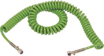 ナイル バネ付カールホース600【600】(流体継手・チューブ・エアチューブ・ホース)【送料無料】