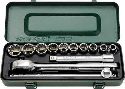 ＡＳＨ ハイブリットソケットセット1／2（12．7）×13ｐｃｓ【VFS4100】(レンチ・スパナ・プーラ・ソケットレンチセット)【送料無料】