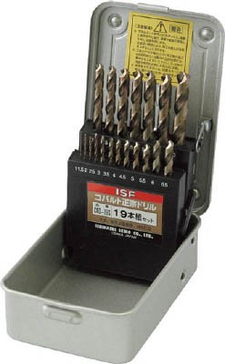 IS コバルト正宗ドリル 19本組セット【COD-19S】(穴あけ工具