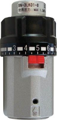 日本精器 手元減圧弁8Ａ1．0ＭＰａ仕様カップリング付【BN-3LK01-8-SP】(空圧・油圧機器・エアユニット)【送料無料】
