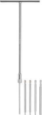 ミトロイ Ｔ型ホローレンチ ビット5本セット （300Ｈ−100Ｌ）【THC-100S】(ドライバー・六角棒レンチ・六角棒レンチ)【送料無料】