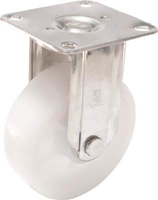 ユーエイ キャスターステンレス製固定車 130径ナイロン車輪【SUS-NK2-130】(キャスター・プレート式ナイロン車)【送料無料】