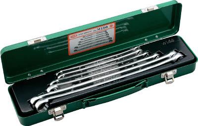 ＴＯＮＥ ロングめがねレンチセット（15°）【M-156】(レンチ・スパナ・プーラ・めがねレンチ)【送料無料】
