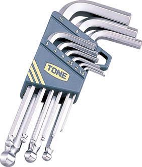 ＴＯＮＥ マスターツールボールポイントＬ形レンチセット【BS900】(ドライバー・六角棒レンチ・ボールポイント六角棒レンチ)【送料無料】