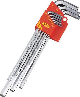 ＴＯＮＥ マスターツールロング六角棒Ｌ形レンチセット 吋目 9ｐｃｓ【ALB900】(ドライバー・六角棒レンチ・六角棒レンチ)【送料無料】
