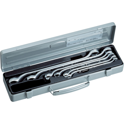 ＴＯＮＥ ロングメカニックめがねレンチセット（45°Ｘ10°） 6ｐｃｓ【M446】(レンチ・スパナ・プーラ・めがねレンチ)【送料無料】
