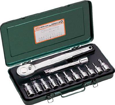 ＴＯＮＥ ヘキサゴンソケットレンチセット 吋目 13ｐｃｓ【HB4112】(レンチ・スパナ・プーラ・ヘキサゴンソケットレンチセット)