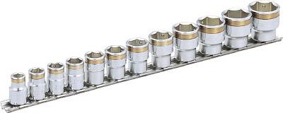 ＴＯＮＥ ナットキャッチソケットセット（6角・ホルダー付） 12ｐｃｓ【HSC312】(レンチ・スパナ・プーラ・ソケット)【送料無料】