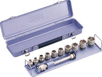 ＴＯＮＥ インパクト用ソケットセット（メタルトレー付） 12ｐｃｓ【NV3102】(レンチ・スパナ・プーラ・インパクト用ソケット)