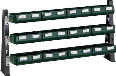 ＴＲＵＳＣＯ ＵＰＲ型ライトビンラック卓上用 Ｋ−20ＧＸ12個【UPR-ML1803GL】(工場用保管設備・パネルラック)【送料無料】